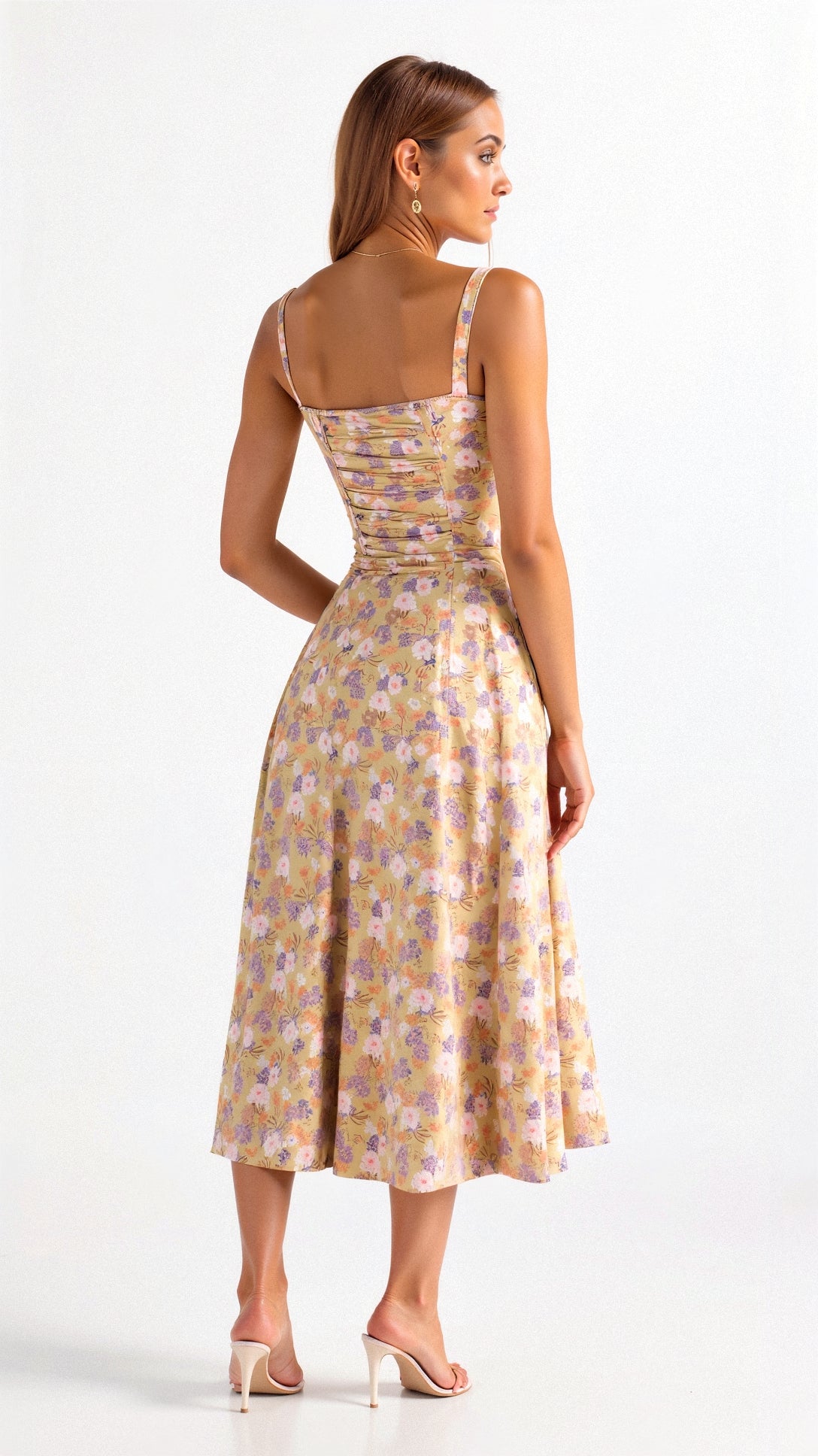 Women’s Elegant Midi Dress Soft Comfortable Fit
