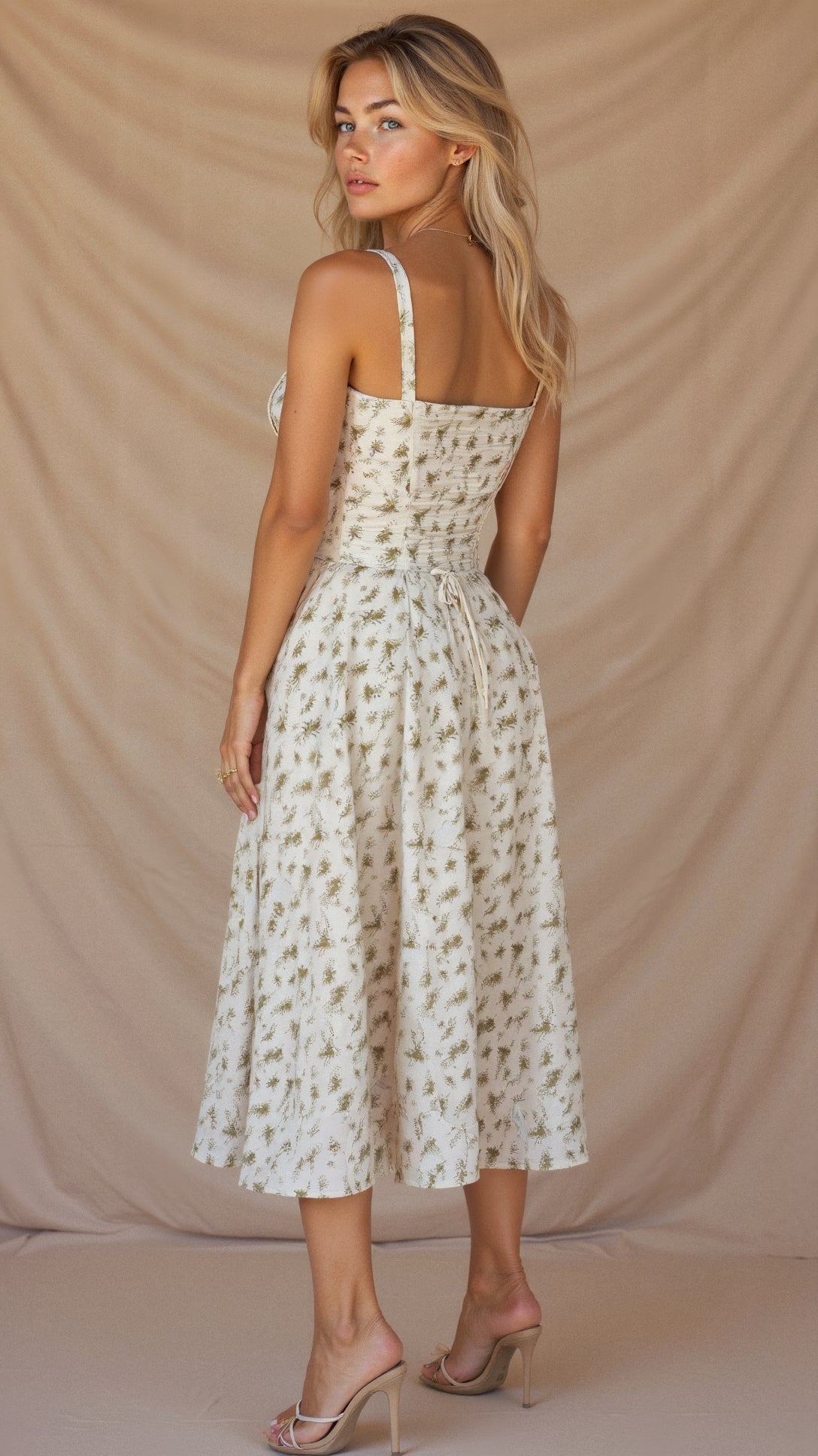 Women’s Elegant Midi Dress Soft Comfortable Fit