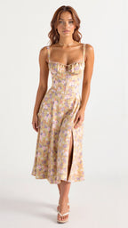 Women’s Elegant Midi Dress Soft Comfortable Fit