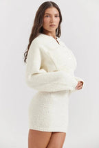 Women’s Cropped Knit Cardigan Button Front Fit