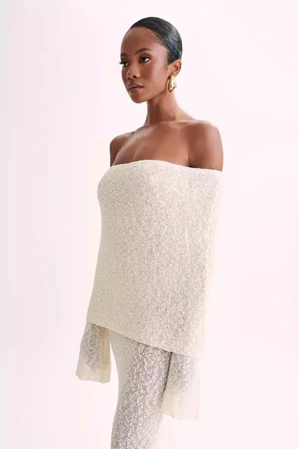Women’s Knit Off Shoulder Dress Elegant Summer Fit
