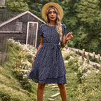 Women's Elegant Floral Summer Dress Lightweight Chic Fit