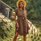 Women's Elegant Floral Summer Dress Lightweight Chic Fit
