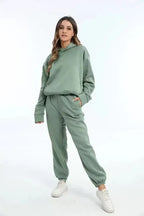 Women’s Tracksuit Set Relaxed Hoodie Joggers Comfort Fit